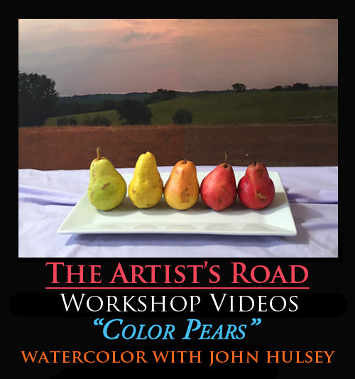 Color Pears Watercolor Workshop with John Hulsey Zoom Recording