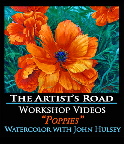 Poppies Watercolor Workshop with John Hulsey Zoom Recording